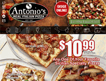 Tablet Screenshot of antoniospizza.net